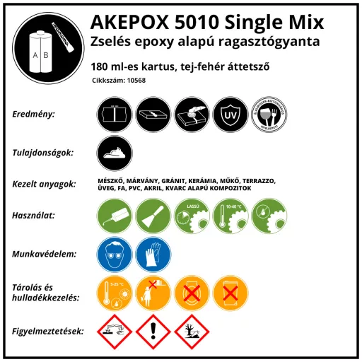 AKEPOX 5010 180ml, 2200, Fehér