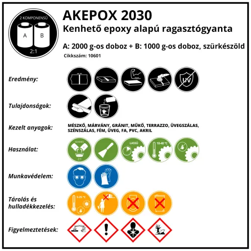 AKEPOX 2030 3kg, Zöld