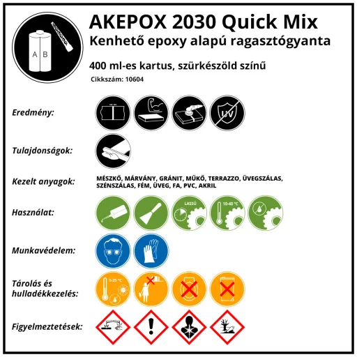 AKEPOX 2030 Q-Mix 400 ml, Zöld