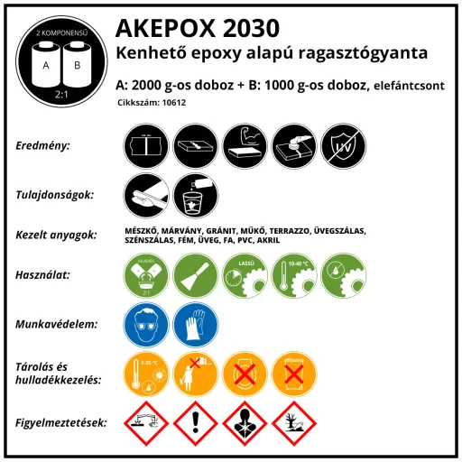 AKEPOX 2030 3kg, Elefántcsont