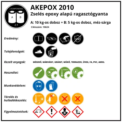AKEPOX 2010 L-Spezial 15kg, Mézszínű