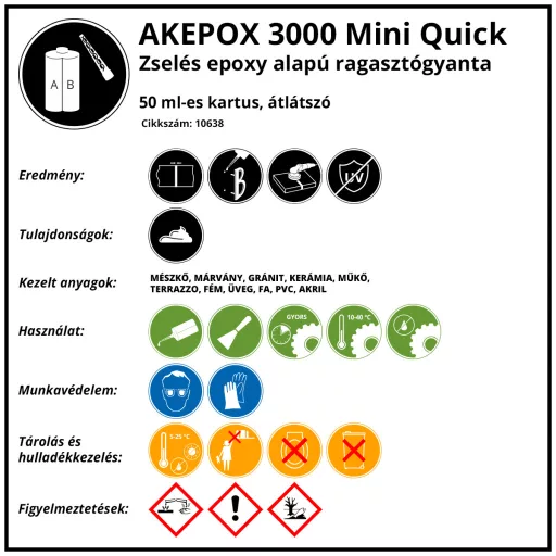 AKEPOX 3000 50ml, Átlátszó
