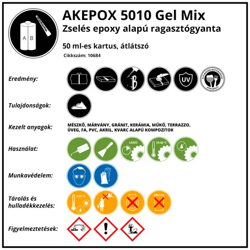 AKEPOX 5010 50ml, 2200, Átlátszó