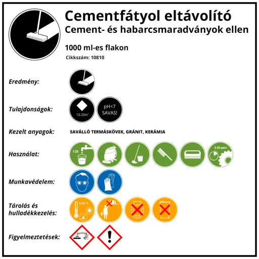 Cementfátyol-eltávolító 1l 