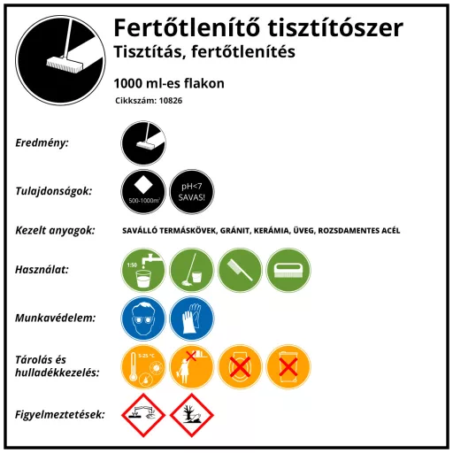 AKEMI Fertőtlenítő tisztítószer, 1000ml 
