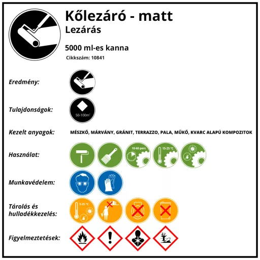 Kőlezáró-matt 5l 
