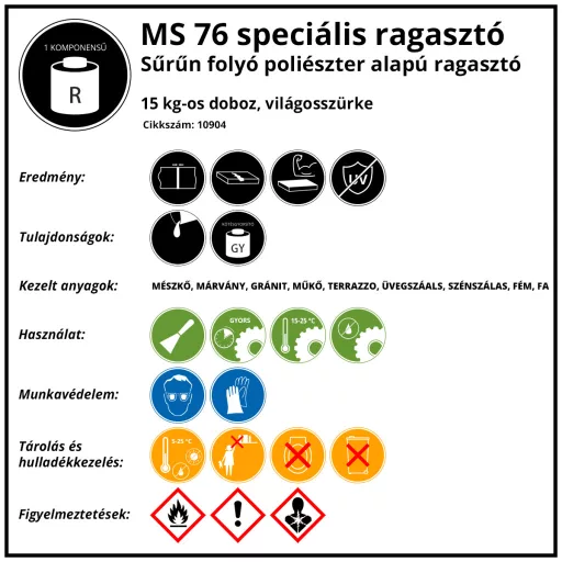 MS 76 15kg , Világosszürke