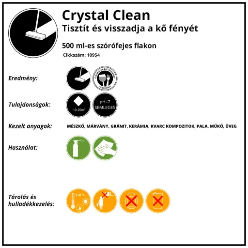 Crystal Clean tisztítószer, 500ml