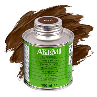 AKEMI betűfesték 100 ml, 11404 - Barna