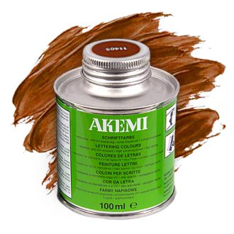 AKEMI betűfesték 100 ml - 11409 Vöröses barna