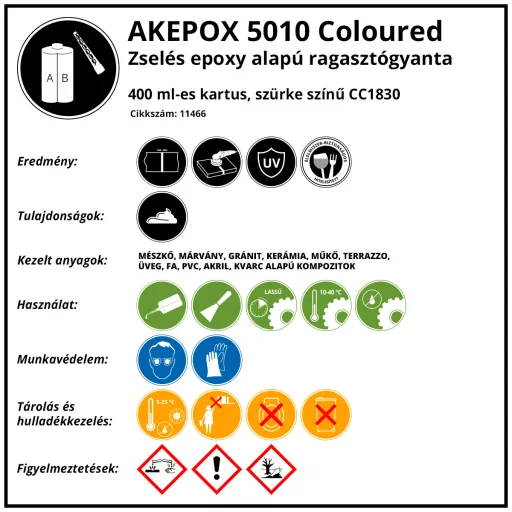 AKEPOX 5010 400ml, 1830, Szürke