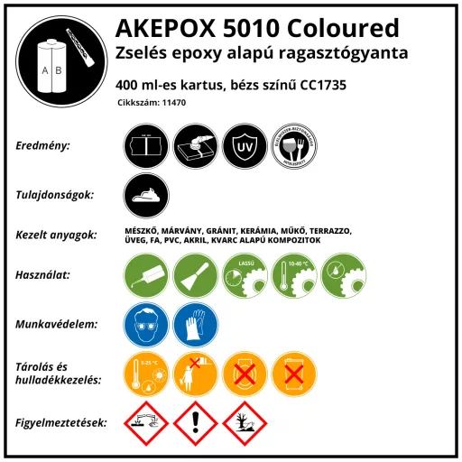 AKEPOX 5010 400ml, 1735, Bézs