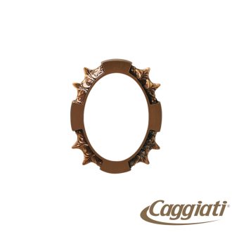 Fényképkeret ovális 9x12 cm Borostyánmintás