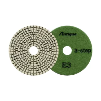   TECHNIS-3 tépőzáras gyémánt csiszolótárcsa, Ø100x3 mm, vizes, fehér