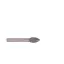Csapos gyémántmaró, csepp, Ø8x17 mm, 6mm-es tengely
