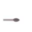 Csapos gyémántmaró, csepp, Ø10x20 mm, 6mm-es tengely