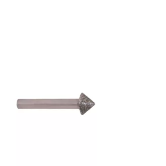   Csapos gyémánt 60° kúpmaró, Ø12x10.5 mm, 6mm-es tengely