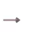 Csapos gyémánt 60° kúpmaró, Ø15x14 mm, 6mm-es tengely