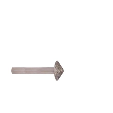 Csapos gyémánt 90° kúpmaró, Ø10x5 mm, 6mm-es tengely
