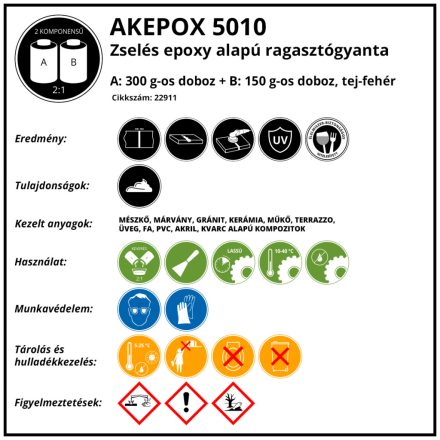 AKEPOX 5010 450g, Fehér