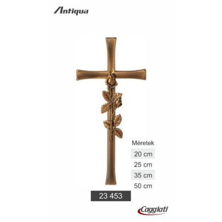 KERESZT Rózsával 30x14 cm 