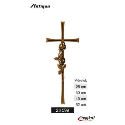 KERESZT Rózsával 40x16 cm 