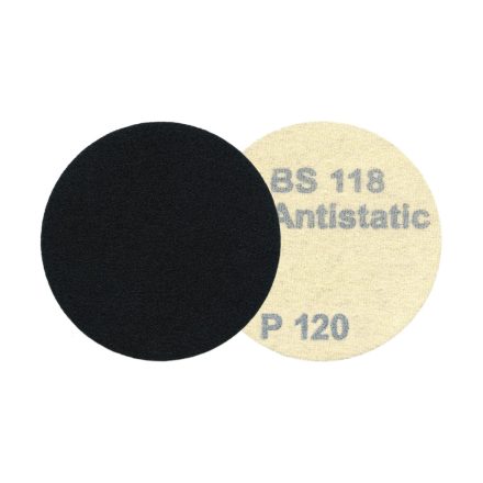HERMES tépőzáras csiszolópapír, Ø115mm #120, terméskövek