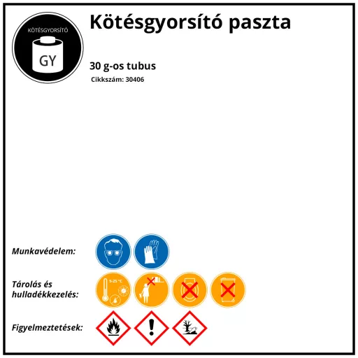 Kötésgyorsító paszta 30g , Átlátszó