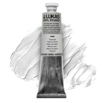 LUKAS akril betűfesték, tubusos, 75 ml, Fehér