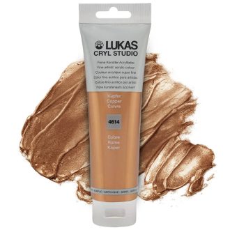 LUKAS akril betűfesték, tubusos, 125 ml, Bronz