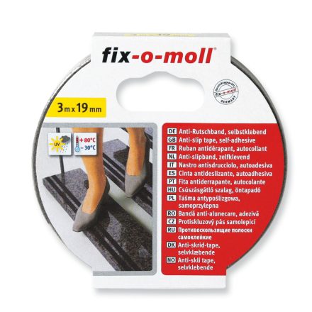 Öntapadó csúszásgátló szalag, Fekete 3m x 19mm