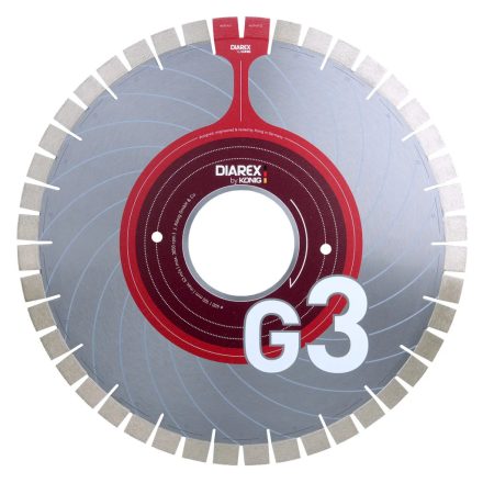 DIAREX G3 / GRÁNIT (ø 400/60) 20 mm-es szegmens / Hangtompított gyémánt vágótárcsa