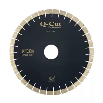   Q-CUT / KVARCIT (ø 400/60) 20mm-es szegmens / Hangtompított kvarcitvágó gyémánttárcsa