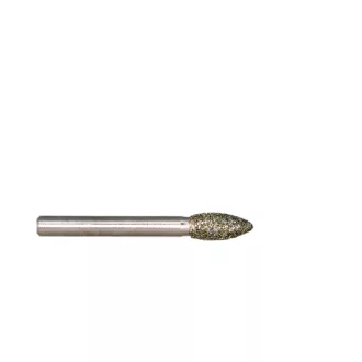 Csapos gyémántmaró, csepp, Ø8x17 mm, 6mm-es tengely
