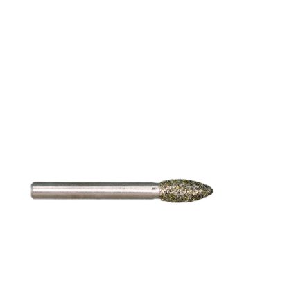Csapos gyémántmaró, csepp, Ø8x17 mm, 6mm-es tengely