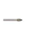 Csapos gyémántmaró, csepp, Ø8x17 mm, 6mm-es tengely