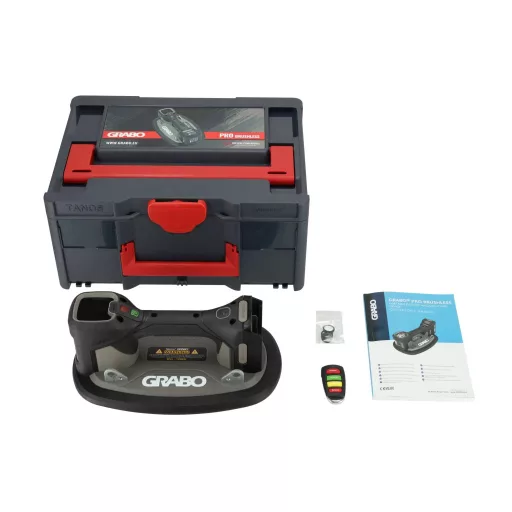 GRABO PRO BRUSHLESS akkumulátor nélkül / 120 kg, akkumulátoros, vákuumos lapemelő műanyag kofferben