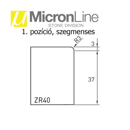 μMicron Line profilmaró - ZR40 profil