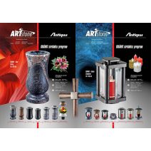 Gránit váza és lámpa